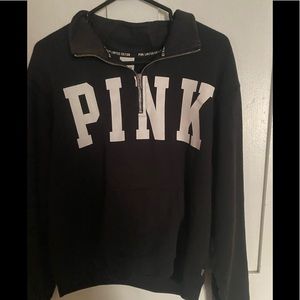 Pink VS special edition pull over half zip
